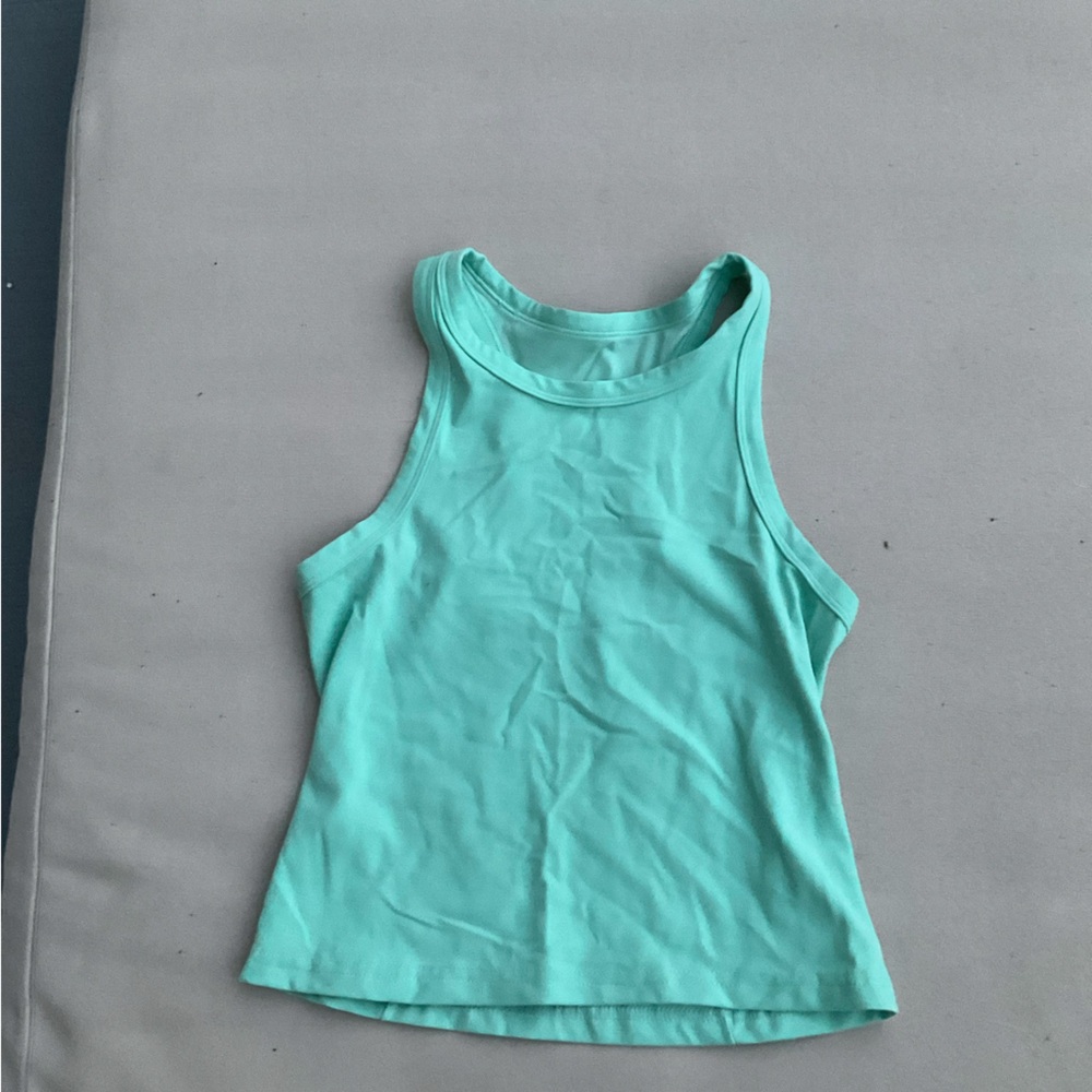 Lululemon mint green tank top size 6